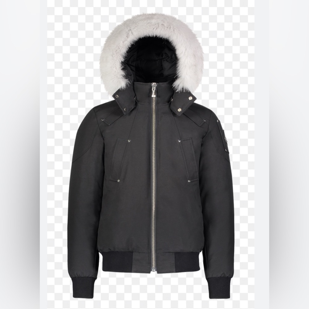 ❤️MOOSE KNUCKLES BALLISTIC BOMBER JACKET with FUR trim Hoo…